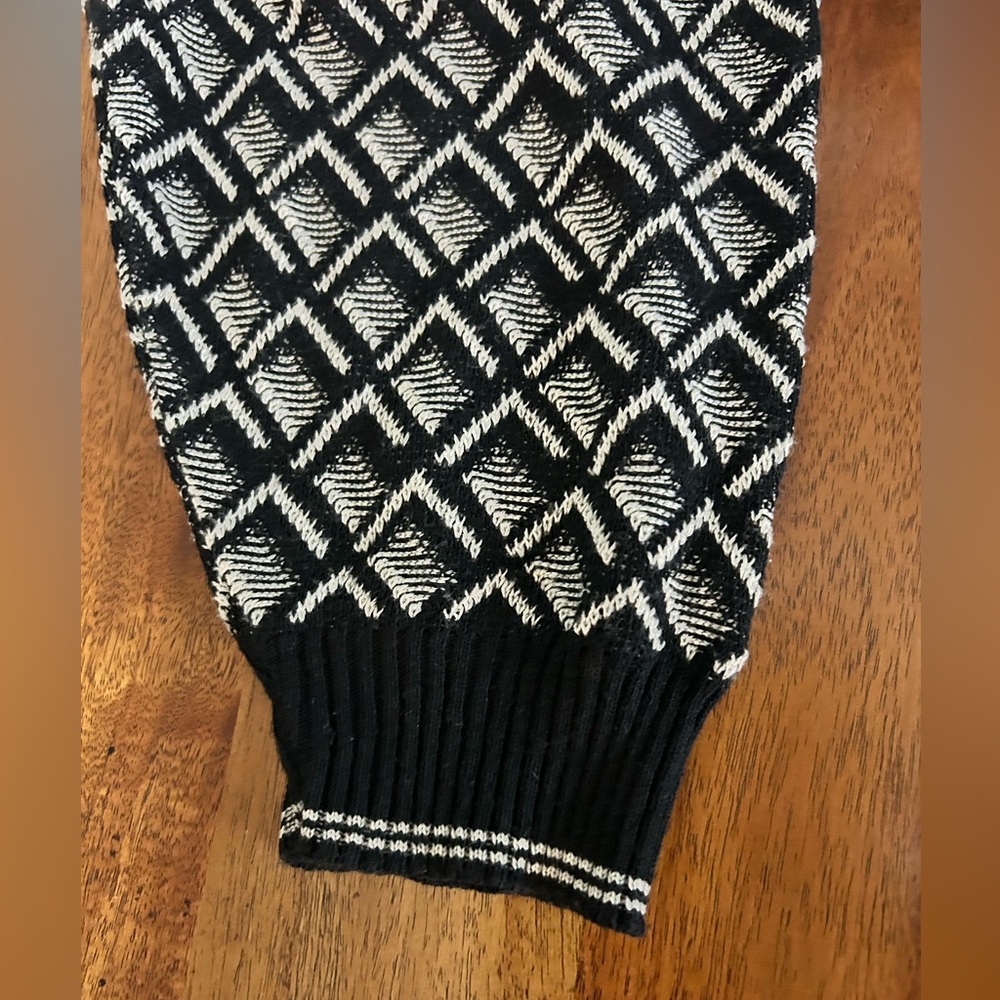Vintage 90s City Casuals Hagar Made in Italy Geometric Knit Sweater medium - Picture 7 of 9